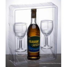 Embalagens plásticas para copo de vinho e vidro